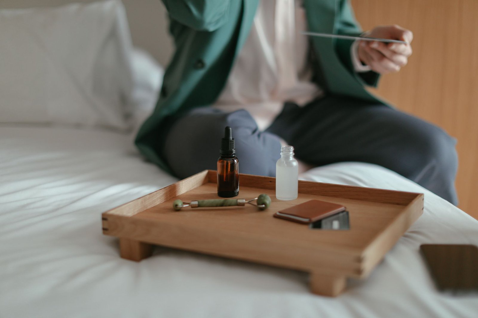 Layered bedding and coordinated textiles for a comfortable first home