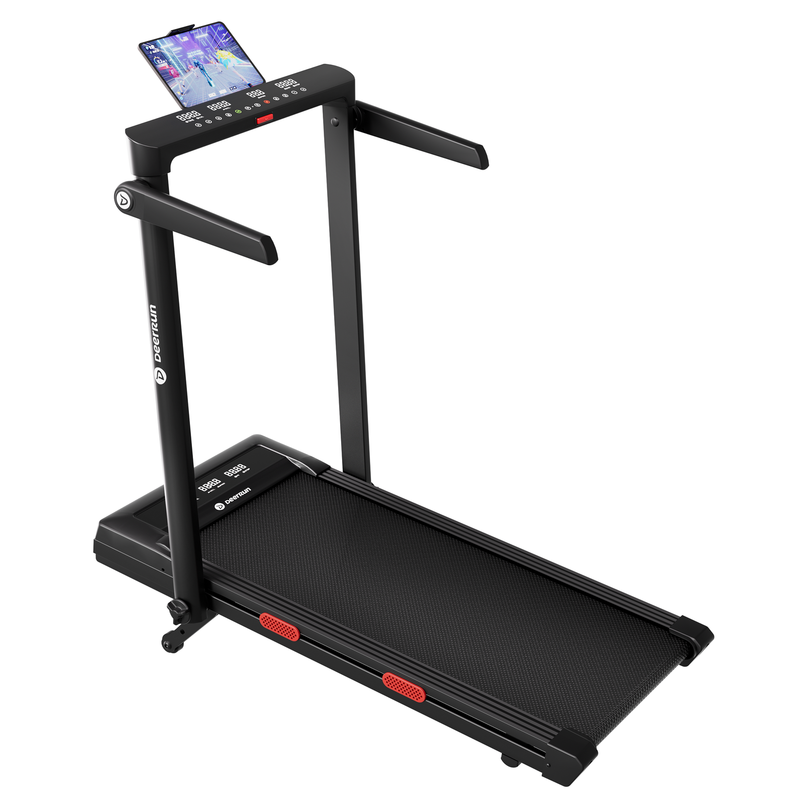 DeerRun walking pad displayed in a bright indoor workout space