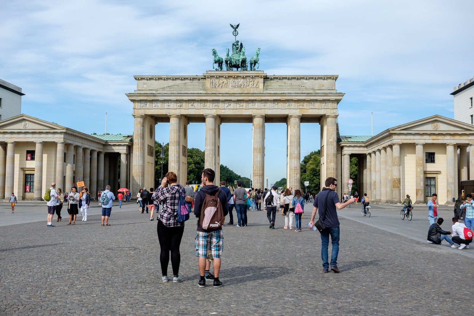 Visitors arriving for a pre-booked sightseeing experience