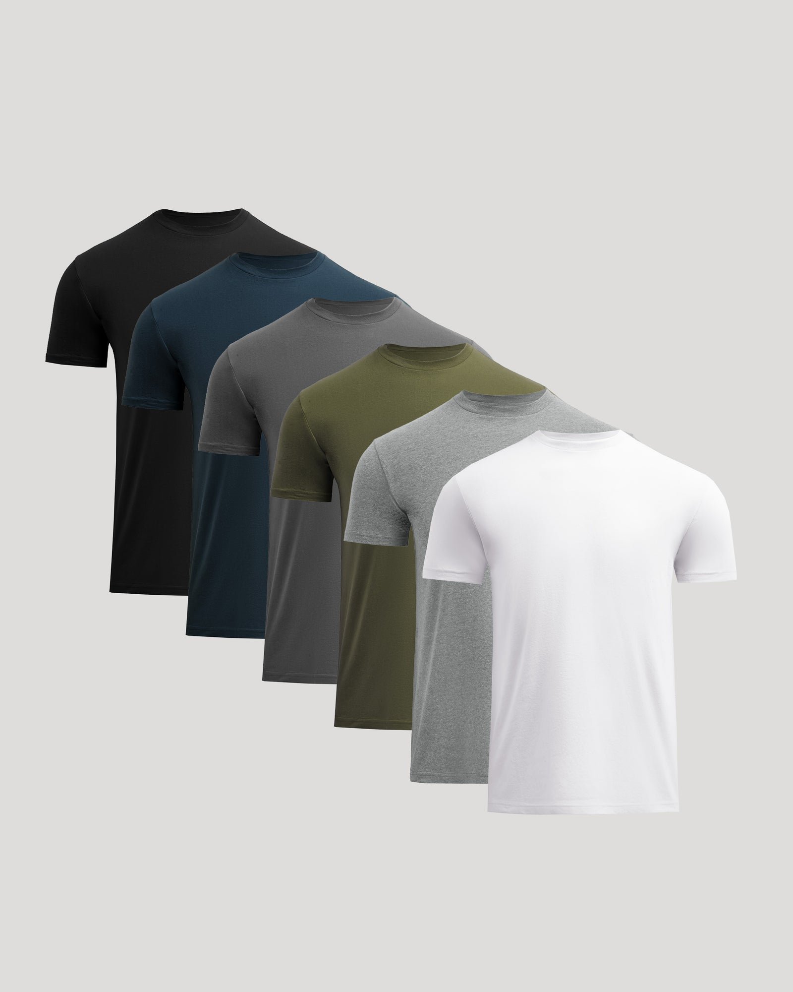 Man wearing a True Classic fitted crew-neck T-shirt